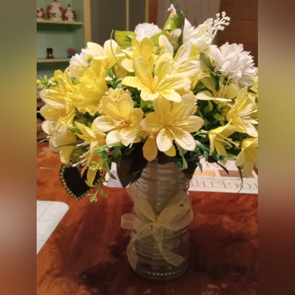 Vase of beautiful flowers